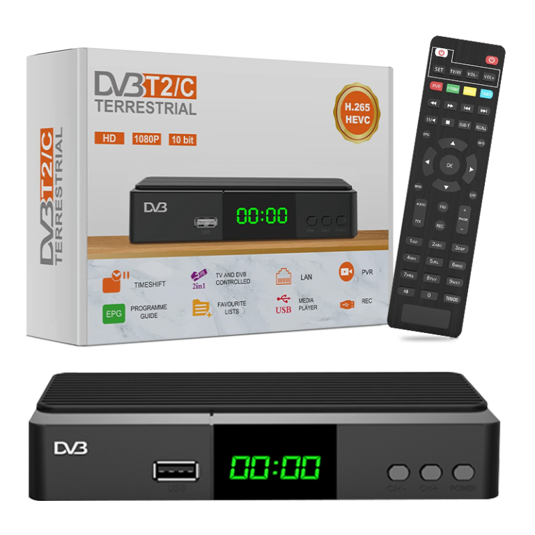 Disfruta de la televisiÃ³n con flexibilidad: Junuo spain Receptor HDTV TDT2 DVB-T2